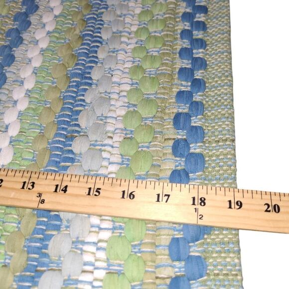 Handwoven Multicolor Striped placemats set of 6 - Picture 4 of 4